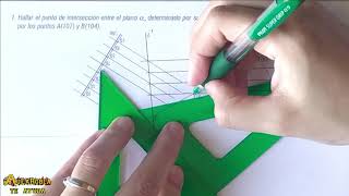 Sistema acotado Intersección de planos y de recta y plano [upl. by Renate]