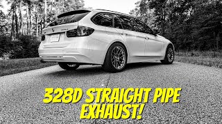 328D Straight Pipe Exhaust [upl. by Alyakam778]