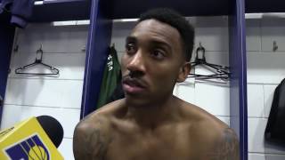 Postgame Pacers Locker Room  Jan 12 2017 [upl. by Pritchard]