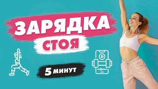 Утренняя ЗАРЯДКА на Всё Тело СТОЯ за 10 минут  Зарядись на Прекрасный День с Татьяной Метельской [upl. by Ilarin]