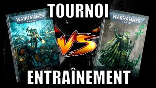 40K  ENTRAÎNEMENT  Nécrons VS Space Wolves PARTIE 1 [upl. by Ycul770]