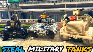 STEAL SECRET TANKS FROM MILITARY BASE  GTA 5 💥 [upl. by Pomeroy199]