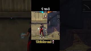 Free Fire video with M1187🍷🌚 ffshorts 1vs4inclashsquadranked freefire fflive [upl. by Odette]