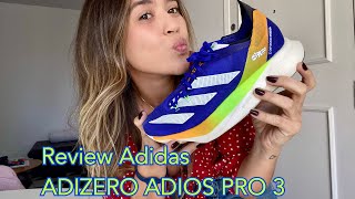 Review Adidas ADIZERO ADIOS PRO 3 [upl. by Maples]