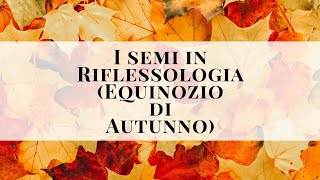 I semi in Riflessologia Equinozio dAutunno a cura di Anna Erranti [upl. by Art]