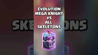 Evolution Mega Knights VS All Skeletons 💀 clashroyale shorts [upl. by Ahso]