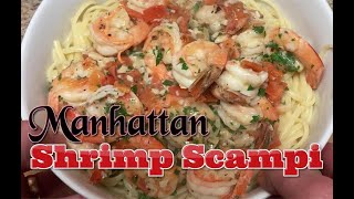 Linguini Shrimp Scampi Manhattan Style l How to Cook Shrimp Scampi in 10 Minutes [upl. by Ailis415]