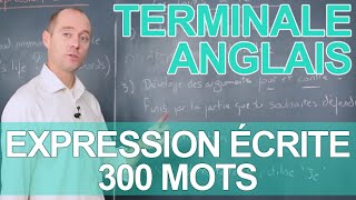 Expression écrite  300 mots  Le rappel de cours  ANGLAIS  Terminale  Les Bons Profs [upl. by Ahslek]