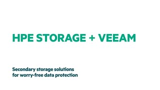 HPE Secondary Storage  Veeam Worryfree Data Protection [upl. by Eshelman]