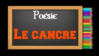 Poésie 🚶 Le cancre de Jacques Prévert 🚶 [upl. by Azilanna]