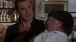 Steven Seagal Fight Scene In The Pork Shop Out for Justice [upl. by Anovad]