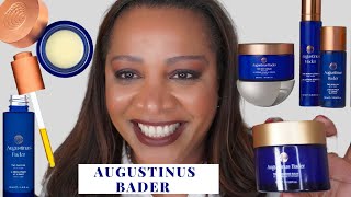 AUGUSTINUS BADER  The Face Oil The Cleansing Balm Body Lotion Hair Oil Tested on Mature Skin [upl. by Leahcimluap]