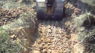 580 Super L backhoe digging NC Clay [upl. by Aluin]