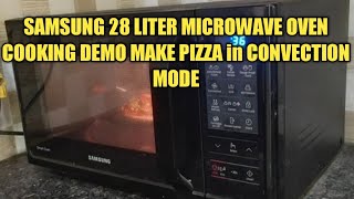 Samsung 28 liter Microwave Oven Pizza Cooking Demo  make pizza in convection mode  samsung oven [upl. by Sup]