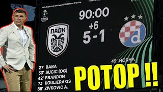 🔴PAOK 51 DINAMO🔴JAKIR NIJE TRENER ZA DINAMO🔴DEBAKL U SOLUNU I SPUŠTANJE NA ZEMLJU🔴 [upl. by Rimat966]