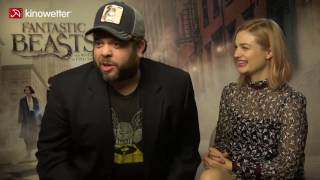 Interview Dan Fogler amp Alison Sudol FANTASTIC BEASTS AND WHERE TO FIND THEM [upl. by Latricia640]