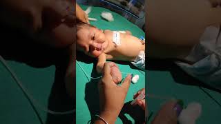 newborn baby blood collection🙏🙏ytshortsviralvideoshortsyoutubeshortstrendingdivyaverma2401 [upl. by Cynar]