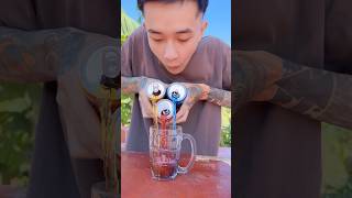 Thử thách trộn 3 loại nước sting  Duy funny challenge [upl. by Takara]