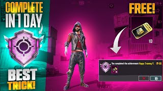 Get Free Premium Crates  Free 135 Achievement Points  Happy Clan Training Trick  PUBGM [upl. by Dominga]