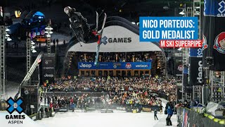 Nico Porteus Gold Medalist  Mens Ski Superpipe  X Games Aspen 2022 [upl. by Wenonah]