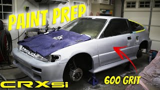 1989 CRX Rescue Part 13  Paint Prep [upl. by Ttenna]