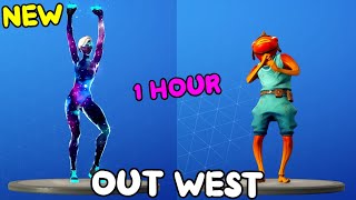 FORTNITE OUT WEST EMOTE 1 HOUR [upl. by Walters]