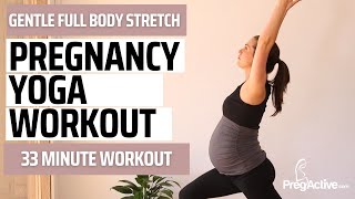 Pregnancy Yoga Full Body Workout Second Trimester [upl. by Norbert43]