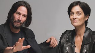 Keanu Reeves and CarrieAnne Moss on making The Matrix Awakens with Epic Games [upl. by Ardnahcal799]