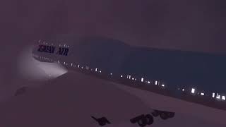 Korean Air Flight 801 Roblox Crash Animation [upl. by Enneyehc190]