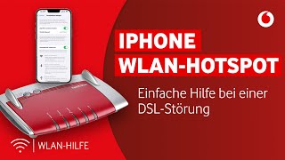 iPhone WLANHotspot Einfache Hilfe bei einer DSLStörung [upl. by Noyerb]