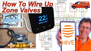 Replacing Your Old Programmer amp Room Thermostat with Hive Active Heating amp Wiring up the Zone Valves [upl. by Ahtiek440]