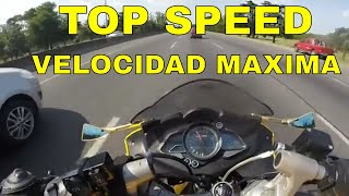 Rouser RS 200 Top Speed  velocidad maxima [upl. by Pepita]