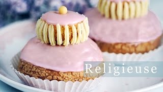 Religieuse Choux  French Cream Puff 를리지외즈 만들기  쿠키슈 베이비슈  한글자막 [upl. by Aihsatal306]