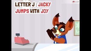 Alphabet Stories  LETTER J  JACKY JUMPS WITH JOY  Macmillan Education India [upl. by Cleve]