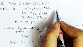 Lec 6 Simplex Method Maximization Problem In Hindi  Solve an example  Operation Research [upl. by Eagle]