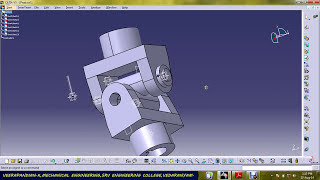 UNIVERSAL JOINT PART DESIGN amp ASSEMBLY USING CATIA V5 [upl. by Nolyak]