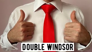 How to tie a tie  Super Easy Double Windsor [upl. by Eliga541]