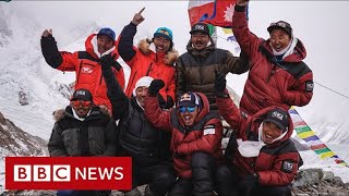 Nepalese climbers make first K2 winter summit – BBC News [upl. by Rosmarin124]