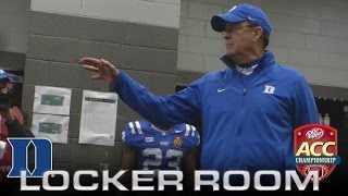 Duke Head Coach David Cutcliffe Gives Speech Before ACC Championship [upl. by Hannus]