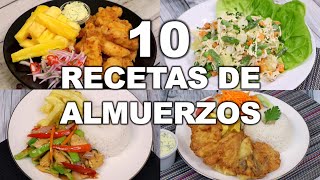 10 ALMUERZOS FÁCILES Y DELICIOSOS  Recetas peruanas  Sabroso [upl. by Donaldson594]