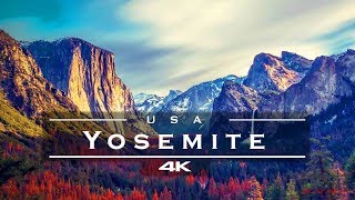 Yosemite National Park  California USA 🇺🇸  by drone 4K [upl. by Abehsile]