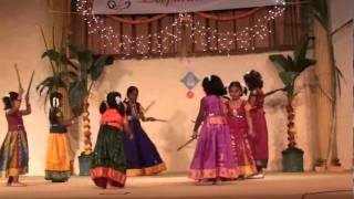 Socal Tamil Sangam  Kolattam Dancewmv [upl. by Liris]