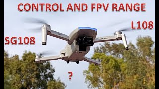 SG108L108 DRONE CONTROL RANGE AND FPV RANGE [upl. by Phip]