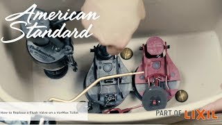 How to Replace a Flush Valve on an American Standard VorMax Toilet [upl. by Kristan]