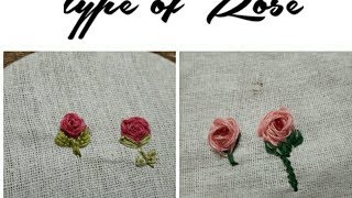 HAND EMBROIDERY Stitching tutorial How to stitch RAMBLER ROSE RAISED ROSE [upl. by Trevethick715]