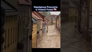 Największe Powodzie w Historii Polski 🇵🇱 poland polska top top5 powódź flood disaster shorts [upl. by Yttak]