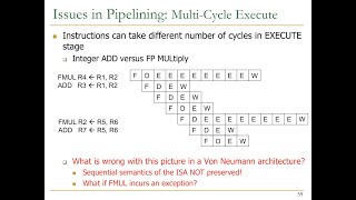 Design of Digital Circuits  Lecture 14 Pipelining Issues ETH Zürich Spring 2019 [upl. by Aneema]