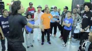 Les Twins FikShun and Bailrok  Smart Mark WorkshopCypher  Talent Scene SXSTV [upl. by Auqinihs]