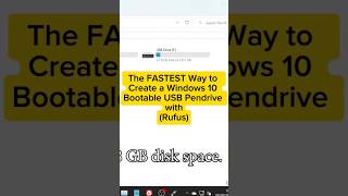 The FASTEST Way to Create a Windows 10 Bootable USB Pendrive with Rufus [upl. by Birchard]