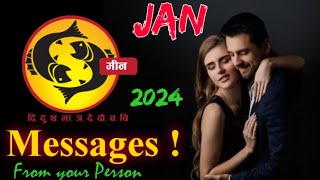 मीन लव राशिफल जनवरी 2024  meen Love Rashifal January 2024  pieces Love Life Horoscope January 2024 [upl. by Trainor]